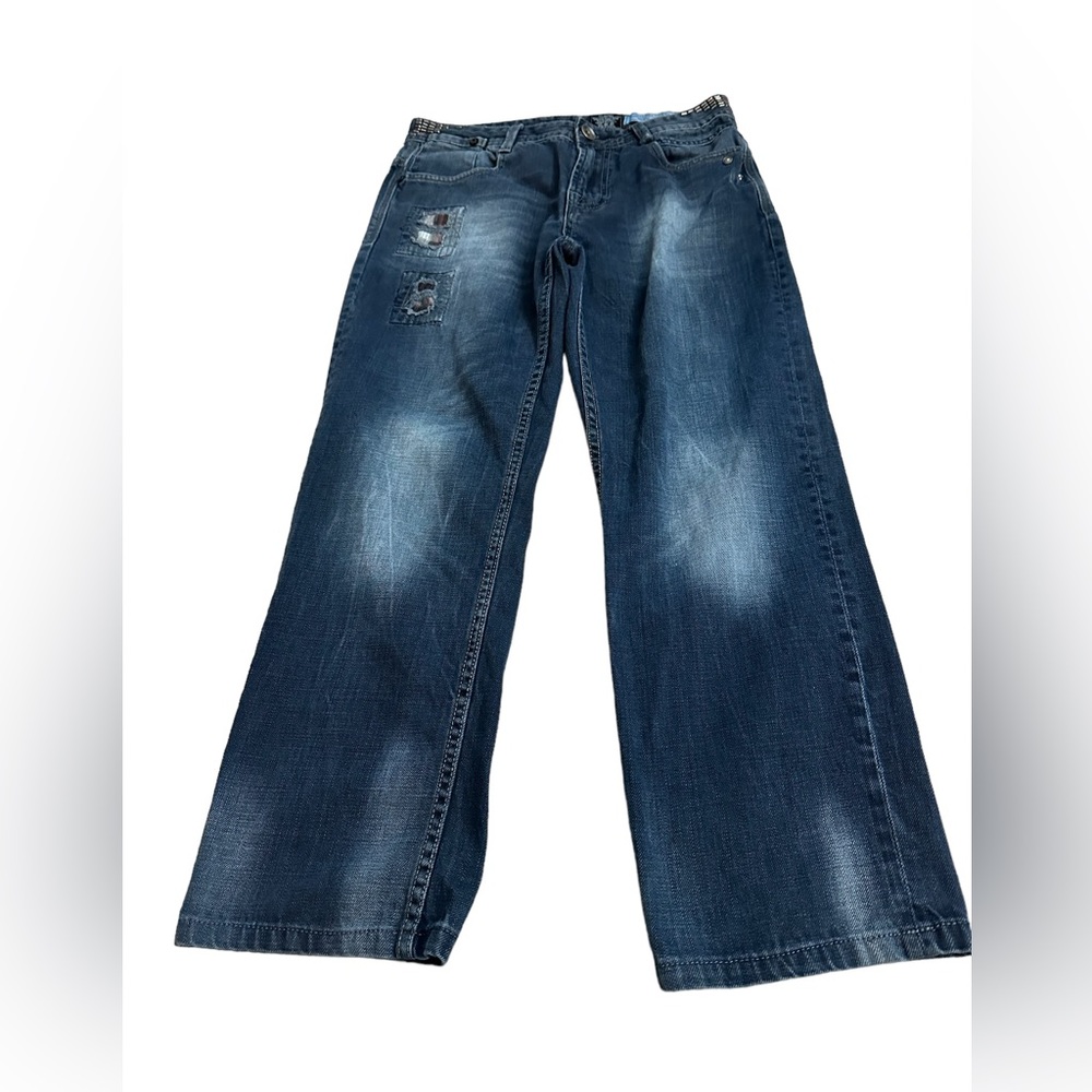 Jack & jones Men’s jeans in size 30 with patchwork & studs 😁 So soft and comfy